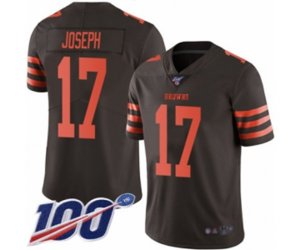 Cleveland Browns #17 Greg Joseph Limited Brown Rush Vapor Untouchable 100th Season Football Jersey