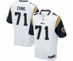 Los Angeles Rams #71 Bobby Evans Game White Football Jersey