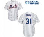 New York Mets #31 Mike Piazza Replica White Home Cool Base Baseball Jersey