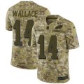 Philadelphia Eagles #14 Mike Wallace Limited Camo 2018 Salute to Service NFL Jersey