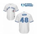 Toronto Blue Jays #48 Jason Adam Authentic White Home Baseball Player Jersey