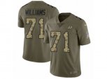 Washington Redskins #71 Trent Williams Limited Olive Camo 2017 Salute to Service NFL Jersey