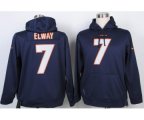Denver Broncos #7 john elway blue[pullover hooded sweatshirt]