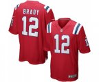 New England Patriots #12 Tom Brady Game Red Alternate Football Jersey