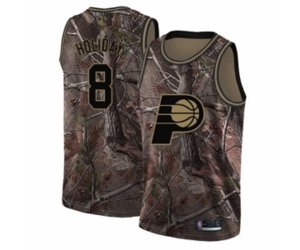 Indiana Pacers #8 Justin Holiday Swingman Camo Realtree Collection Basketball Jersey