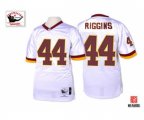 Washington Redskins #44 John Riggins White Authentic Throwback Football Jersey
