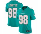 Miami Dolphins #98 Jonathan Ledbetter Aqua Green Team Color Vapor Untouchable Limited Player Football Jersey
