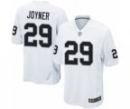 Oakland Raiders #29 Lamarcus Joyner Game White Football Jersey