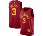Indiana Pacers #3 Aaron Holiday Authentic Red Hardwood Classics Basketball Jersey