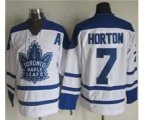 Toronto Maple Leafs #7 Tim Horton White CCM Throwback Winter Classic Stitched Hockey Jersey