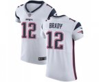 New England Patriots #12 Tom Brady White Vapor Untouchable Elite Player Football Jersey