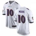 Baltimore Ravens #10 Jaylon Moore Nike White Vapor Limited Player Jersey