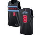 Nike Chicago Bulls #8 Zach LaVine Swingman Black NBA Jersey - City Edition