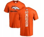 Denver Broncos #60 Connor McGovern Orange Backer T-Shirt