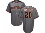 Arizona Diamondbacks #20 Luis Gonzalez Authentic Grey Road Cool Base MLB Jersey