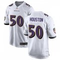 Baltimore Ravens #50 Justin Houston Nike White Vapor Limited Player Jersey
