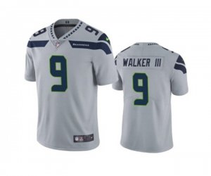 Seattle Seahawks #9 Kenneth Walker III Grey Vapor Untouchable Limited Stitched Jersey