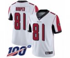 Atlanta Falcons #81 Austin Hooper White Vapor Untouchable Limited Player 100th Season Football Jersey