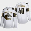 Vancouver Canucks #40 Elias Pettersson Adidas White Golden Edition Limited Stitched NHL Jersey