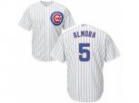 Chicago Cubs #5 Albert Almora Jr Replica White Home Cool Base MLB Jersey