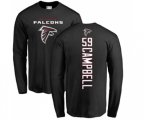 Atlanta Falcons #59 De'Vondre Campbell Black Backer Long Sleeve T-Shirt
