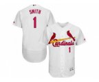 St. Louis Cardinals #1 Ozzie Smith White Flexbase Authentic Collection Stitched Baseball Jersey