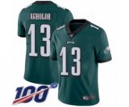 Philadelphia Eagles #13 Nelson Agholor Midnight Green Team Color Vapor Untouchable Limited Player 100th Season Football Jersey