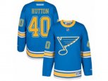 Reebok St. Louis Blues #40 Carter Hutton Authentic Blue 2017 Winter Classic NHL Jersey