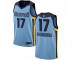 Memphis Grizzlies #17 Jonas Valanciunas Swingman Light Blue Basketball Jersey Statement Edition