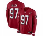 Arizona Cardinals #97 Zach Allen Limited Red Therma Long Sleeve Football Jersey