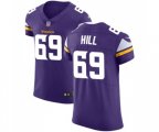 Minnesota Vikings #69 Rashod Hill Purple Team Color Vapor Untouchable Elite Player Football Jersey
