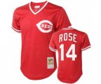 Cincinnati Reds #14 Pete Rose Replica Red Throwback Baseball Jersey
