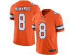 Denver Broncos #8 Brandon McManus Limited Orange Rush NFL Jersey