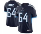 Tennessee Titans #64 Nate Davis Navy Blue Team Color Vapor Untouchable Limited Player Football Jersey