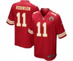 Kansas City Chiefs #11 Demarcus Robinson Game Red Team Color Football Jersey