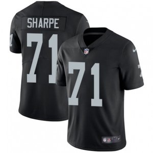 Oakland Raiders #71 David Sharpe Black Team Color Vapor Untouchable Limited Player NFL Jersey
