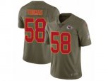 Kansas City Chiefs #58 Derrick Thomas Limited Olive 2017 Salute to Service NFL Jersey