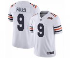Chicago Bears #9 Nick Foles White Alternate Classic 100th Season Limited Jersey