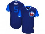 Chicago Cubs #5 Albert Almora Jr Tico Authentic Navy Blue 2017 Players Weekend MLB Jersey