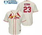 St. Louis Cardinals #23 Marcell Ozuna Replica Cream Alternate Cool Base Baseball Jersey