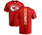 Kansas City Chiefs #71 Mitchell Schwartz Red Backer T-Shirt