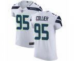Seattle Seahawks #95 L.J. Collier White Vapor Untouchable Elite Player Football Jersey