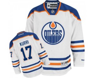 Edmonton Oilers #17 Jari Kurri Authentic White Away NHL Jersey