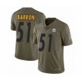 Pittsburgh Steelers #51 Mark Barron Limited Olive 2017 Salute to Service Football Jersey