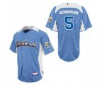 Colorado Rockies #5 Carlos Gonzalez Authentic Blue American League 2012 All-Star BP Baseball Jersey