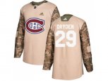 Montreal Canadiens #29 Ken Dryden Camo Authentic Veterans Day Stitched NHL Jersey