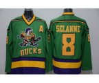 nhl jerseys anaheim ducks #8 selanne green[patch A]