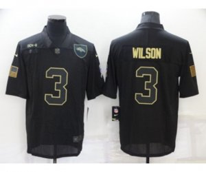 Denver Broncos #3 Russell Wilson Black 2020 Salute To Service Stitched NFL Nike Limited Jersey