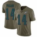 Philadelphia Eagles #14 Mike Wallace Limited Olive 2017 Salute to Service NFL Jersey