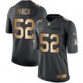 Oakland Raiders #52 Khalil Mack Limited Black Gold Salute to Service NFL Jersey